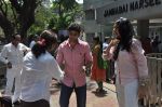 Bhagyashree voting at Jamnabai School in Mumbai on 24th April 2014